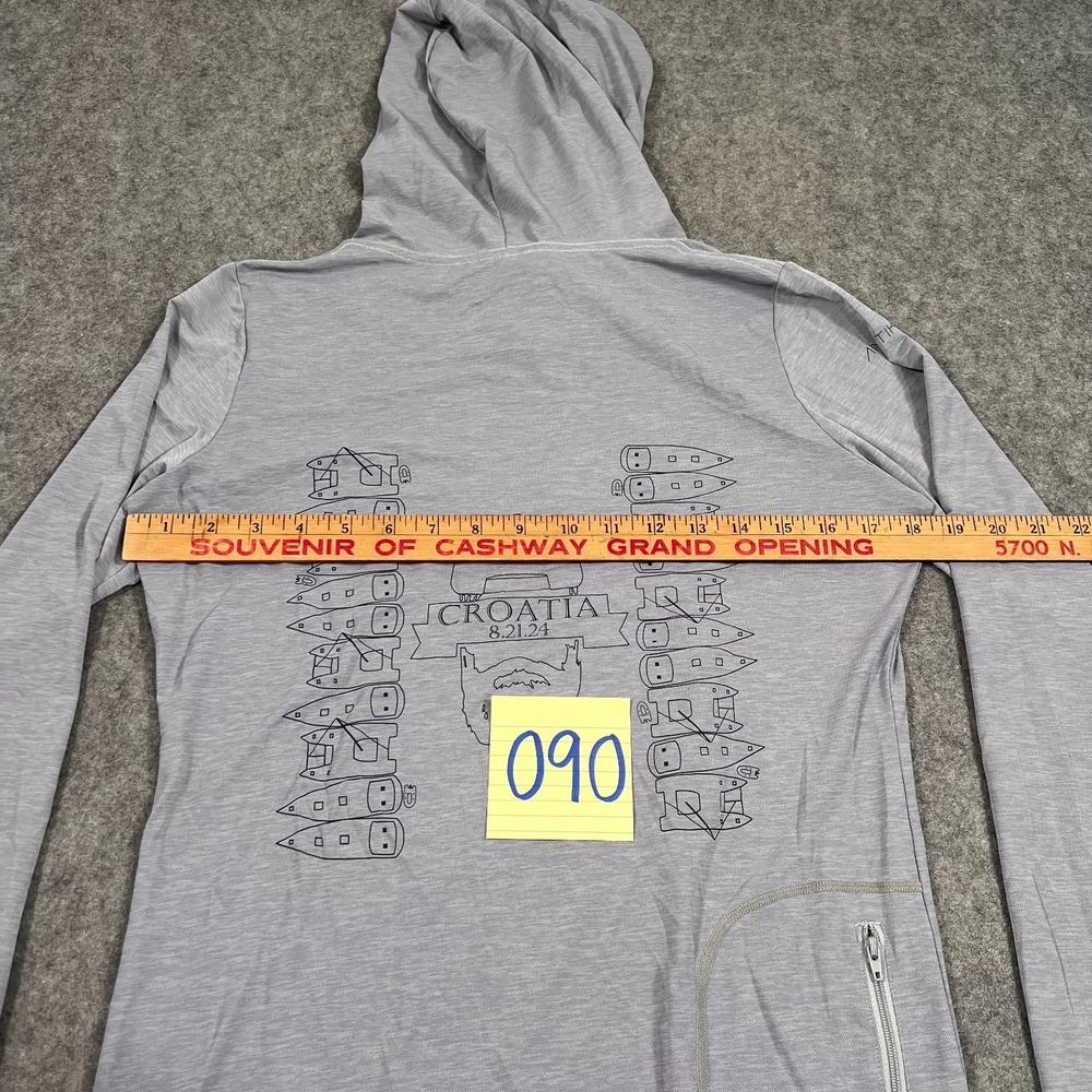 Anetik Alloy Heathered Breeze Tech Hooded Long Sleeve T-Shirt Women's Size Small - Picture 7 of 7